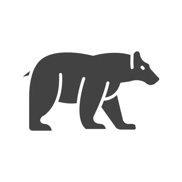 Imagem Ícone Urso Polar Adequado Para Aplicação Móvel —  Vetores de Stock
