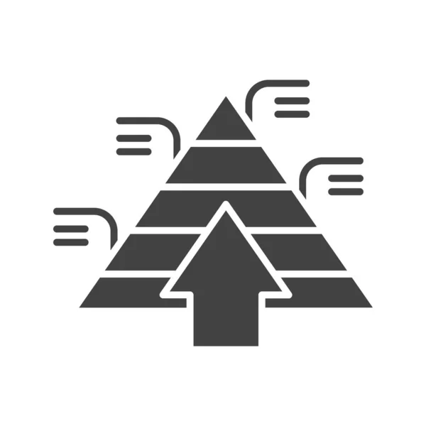 Symbolbild Pyramiden Der Bedürfnisse Für Den Mobilen Einsatz Geeignet — Stockvektor