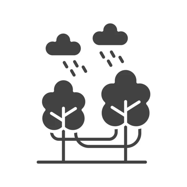 雨林图标图像 适用于移动应用 — 图库矢量图片