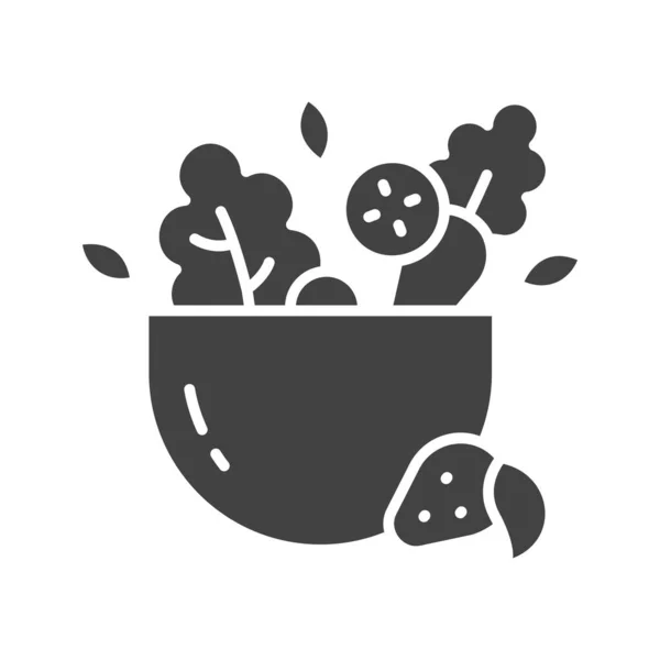 Salade Icoon Imago Geschikt Voor Mobiele Toepassingen — Stockvector