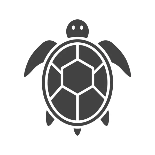 Морська Черепаха Ікона Підходить Мобільного Застосування — стоковий вектор