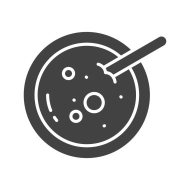 Çorba ikonu görüntüsü. Mobil uygulama için uygun.