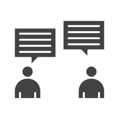 Simge görüntüsü hakkında konuş. Mobil uygulama için uygun.