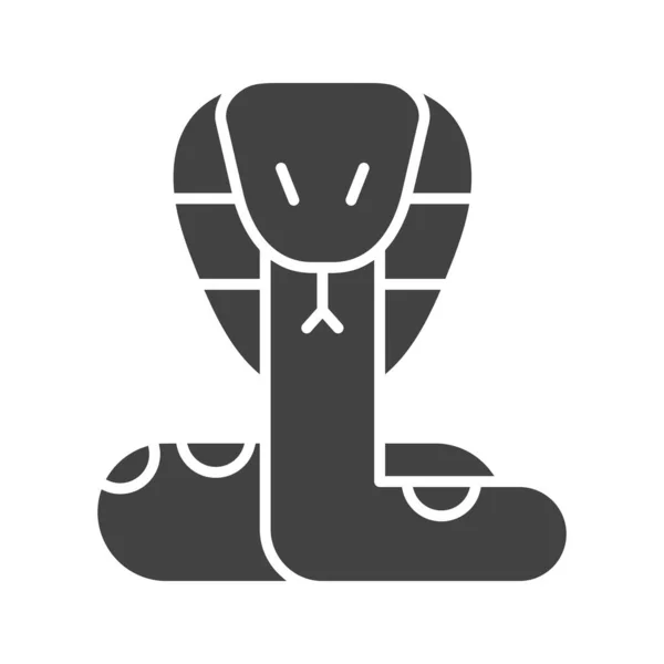 Obrázek Ikony Hada Vhodné Pro Mobilní Aplikace — Stockový vektor