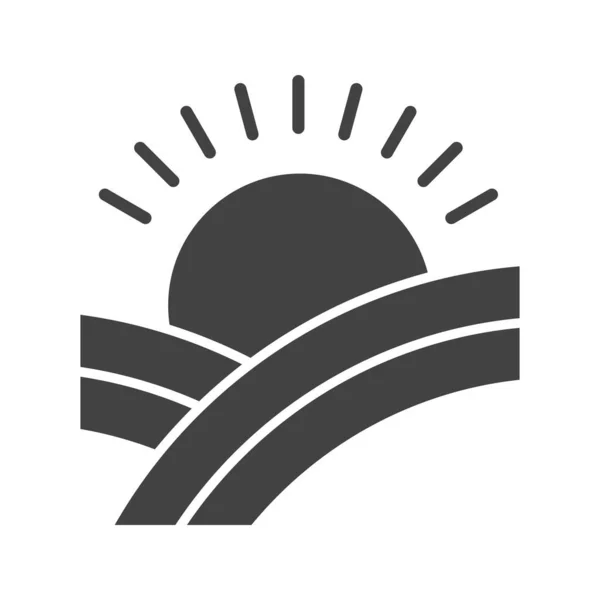 Sunrise Symbolbild Für Den Mobilen Einsatz Geeignet — Stockvektor