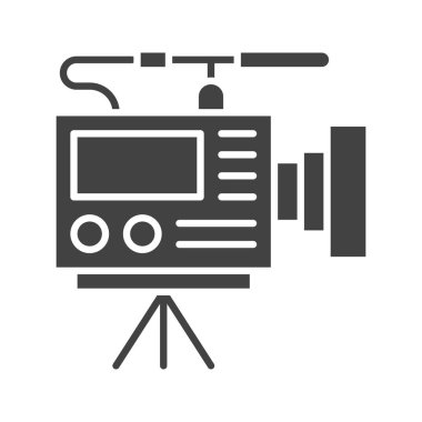 Video Kamera simgesi resmi. Mobil uygulama için uygun.