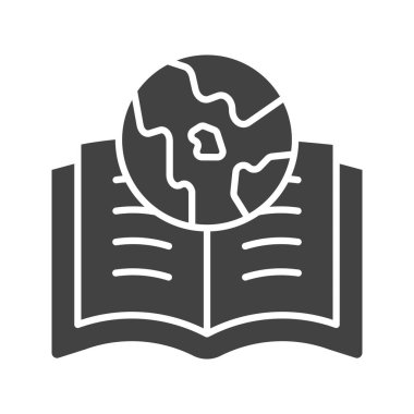 Dünya Kitap Günü ikonu resmi. Mobil uygulama için uygun.