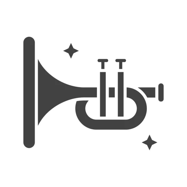 Imagen Del Icono Trompeta Adecuado Para Aplicaciones Móviles — Archivo Imágenes Vectoriales