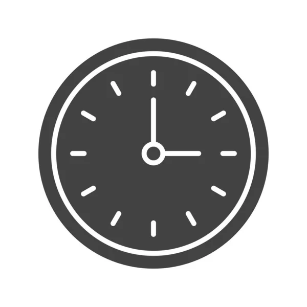 Imagen Del Icono Del Reloj Pared Adecuado Para Aplicaciones Móviles — Archivo Imágenes Vectoriales