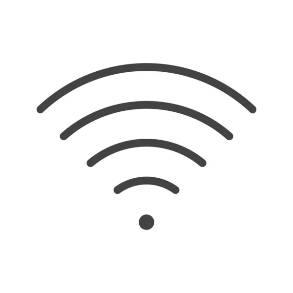 Wifi Ikonen Bild Lämplig För Mobil Applikation — Stock vektor