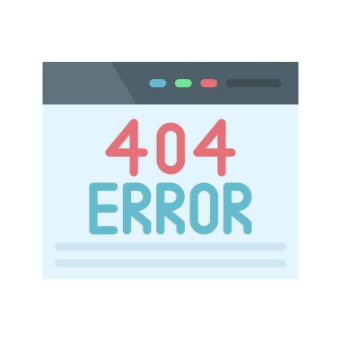404 Hata Simgesi resmi. Mobil uygulama için uygun.