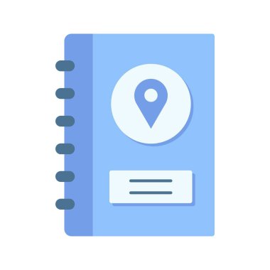 Adres Defteri Simgesi resmi. Mobil uygulama için uygun.