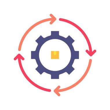 Çevik İmalat Simgesi. Mobil uygulama için uygun.