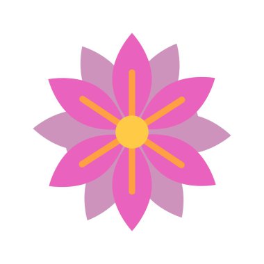 Aster Simgesi resmi. Mobil uygulama için uygun.