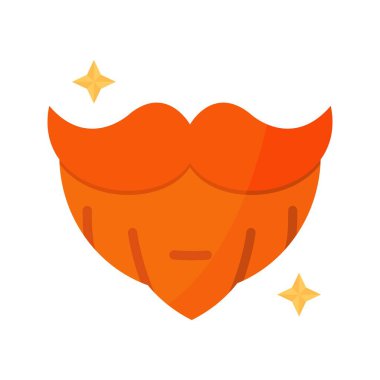 Sakal Simgesi. Mobil uygulama için uygun.