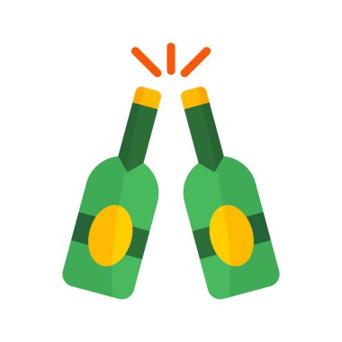 Bira Şişesi Simgesi resmi. Mobil uygulama için uygun.