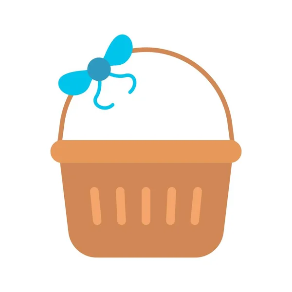Basket Bow Icon Image Suitable Mobile Application — Stock Vector