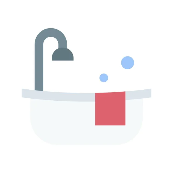 Bath Tub Icon Image Suitable Mobile Application — Stock Vector