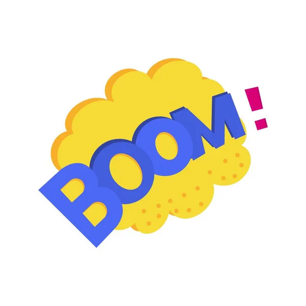 Boom Bubble Icon Bilden Lämplig För Mobil Applikation — Stock vektor