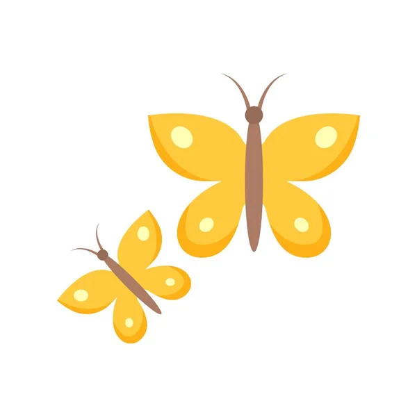 Kelebekler Ikon Görüntüsü Mobil Uygulama Için Uygun — Stok Vektör