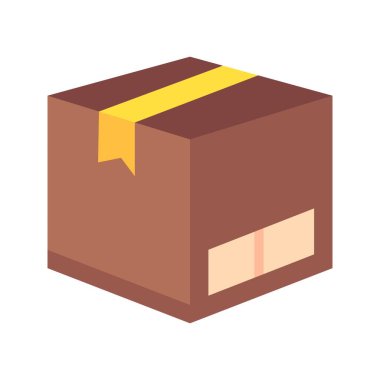 Karton Kutu Simgesi resmi. Mobil uygulama için uygun.