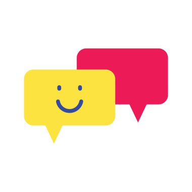 Sohbet Simgesi görüntüsü. Mobil uygulama için uygun.