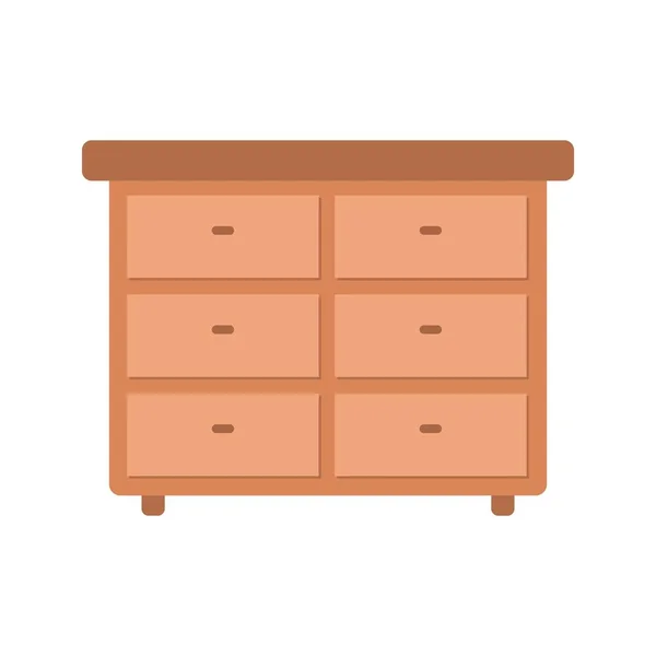 Chest Drawers Icon Image Suitable Mobile Application — Stock Vector