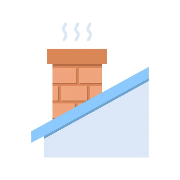 Chimney Icon Image Suitable Mobile Application — Stock Vector