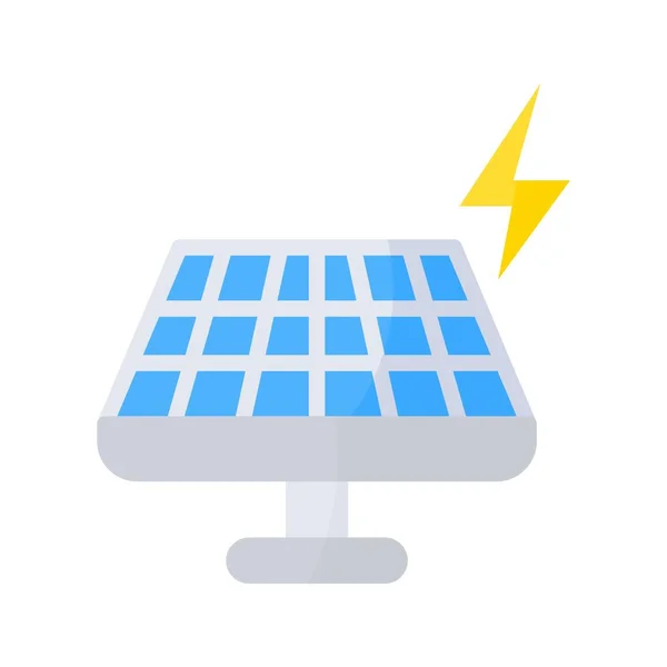 Иконка Чистой Энергии Подходит Мобильных Приложений — стоковый вектор