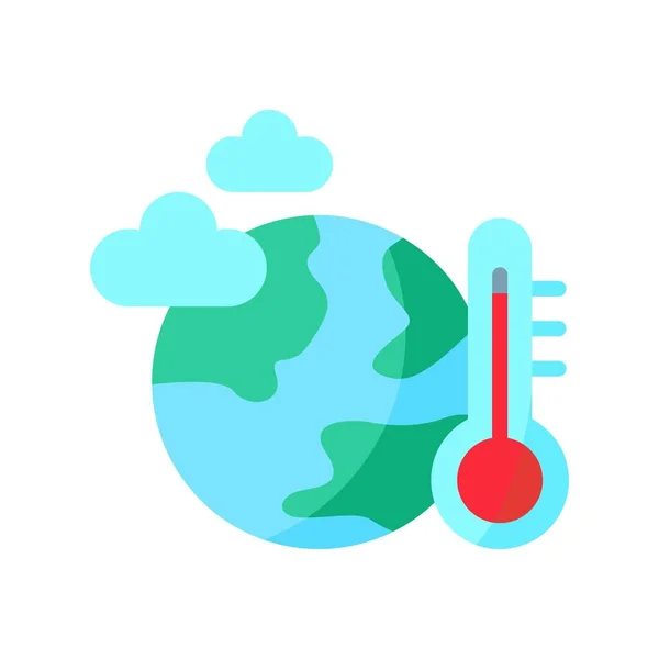 Εικόνα Εικονίδιο Δράσης Για Κλίμα Κατάλληλο Για Mobile Εφαρμογή — Διανυσματικό Αρχείο