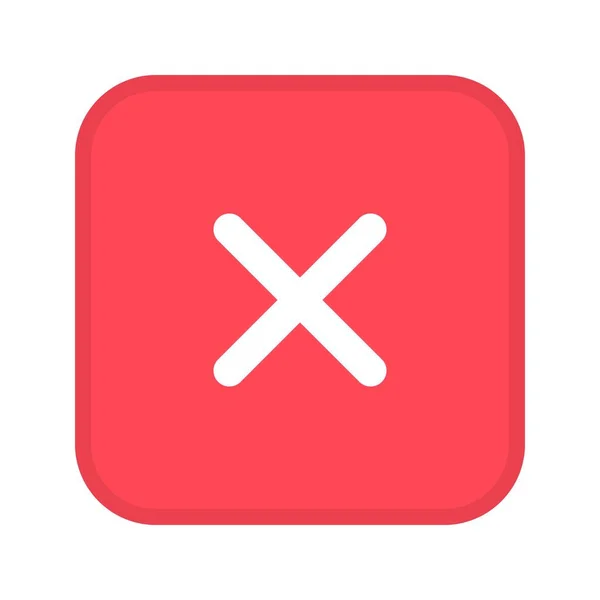 Icono Signo Cerrado Imagen Adecuado Para Aplicaciones Móviles — Vector de stock