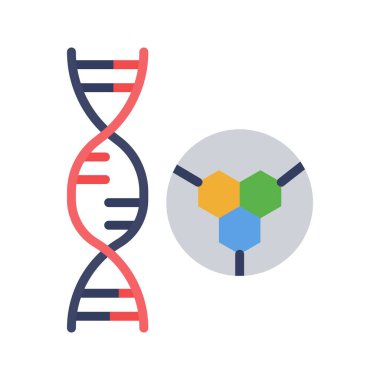 DNA Simgesi resmi. Mobil uygulama için uygun.