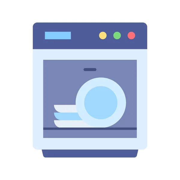 Dish Washer Icon Image Convient Pour Une Application Mobile — Image vectorielle