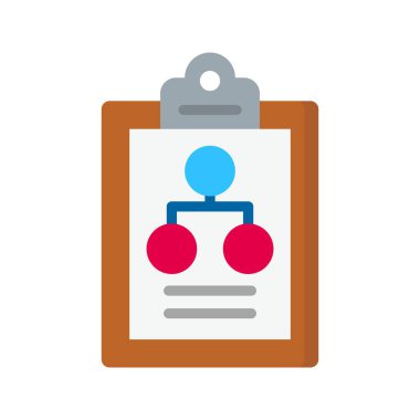 Akış Grafiği Simgesi resmi. Mobil uygulama için uygun.