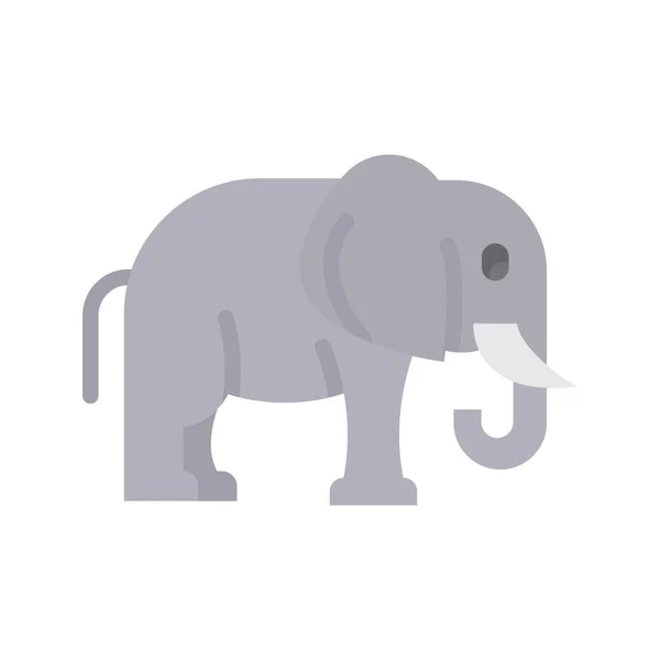Immagine Elephant Icon Adatto Applicazioni Mobili — Vettoriale Stock