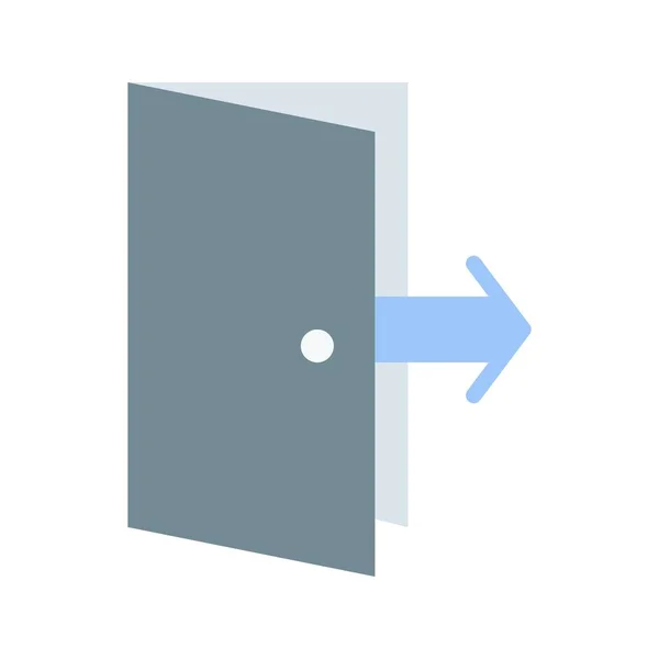 Obrázek Ikony Východních Dveří Vhodné Pro Mobilní Aplikace — Stockový vektor