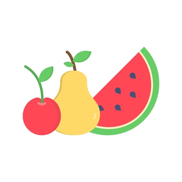 Obraz Ikony Owoców Nadaje Się Aplikacji Mobilnej — Wektor stockowy