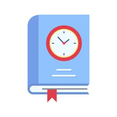 Tarih Kitabı Simgesi resmi. Mobil uygulama için uygun.