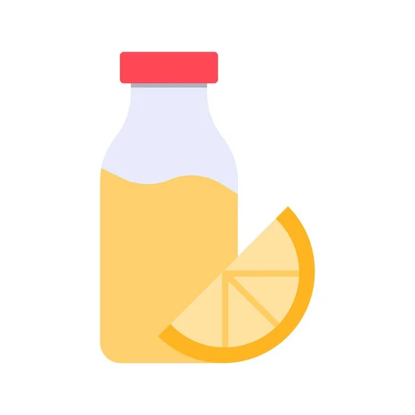 Gambaran Ikon Juice Bottle Cocok Untuk Aplikasi Mobile - Stok Vektor