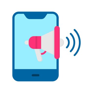 Mobil Pazarlama Simgesi. Mobil uygulama için uygun.