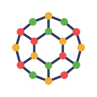 Nanopartikül Simgesi resmi. Mobil uygulama için uygun.