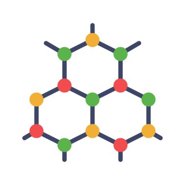 Nanoteknoloji ikon görüntüsü. Mobil uygulama için uygun.