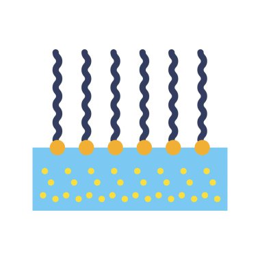 Monolayer Simgesi resmi. Mobil uygulama için uygun.
