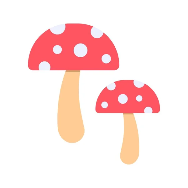 Mushrooms Icon Image Adecuado Para Aplicaciones Móviles — Vector de stock