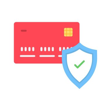 Ödeme Güvenlik Simgesi görüntüsü. Mobil uygulama için uygun.