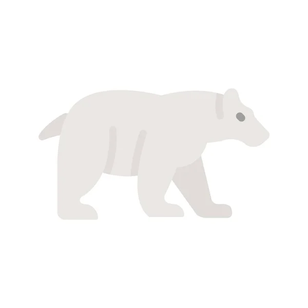 Ijsbeer Pictogram Afbeelding Geschikt Voor Mobiele Toepassingen — Stockvector