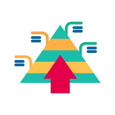 Simge resmine ihtiyaç duyan piramitler. Mobil uygulama için uygun.