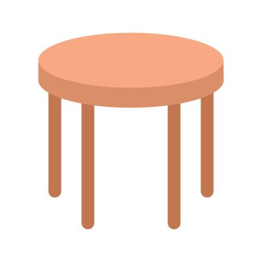 Yuvarlak Masa Simgesi resmi. Mobil uygulama için uygun.