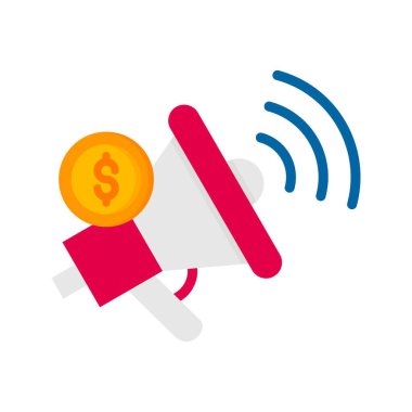 Rupor Simgesi resmi. Mobil uygulama için uygun.