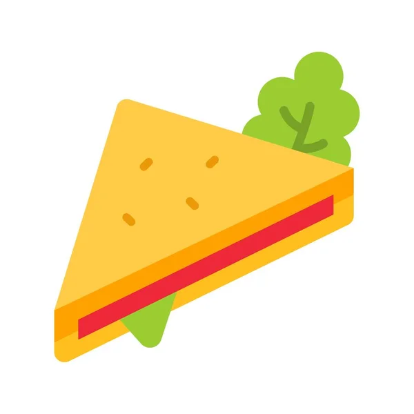 Сэндвич Икона Подходит Мобильных Приложений — стоковый вектор